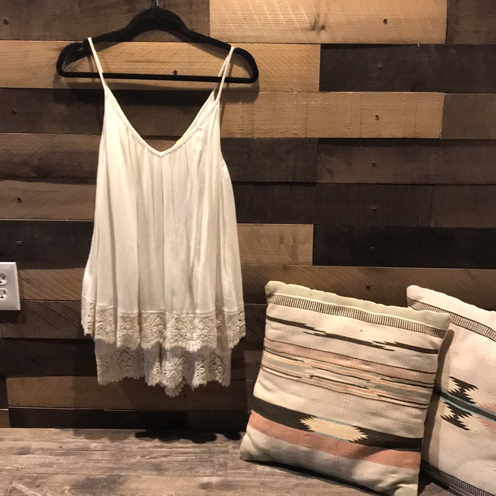 Ivory Lace Romper